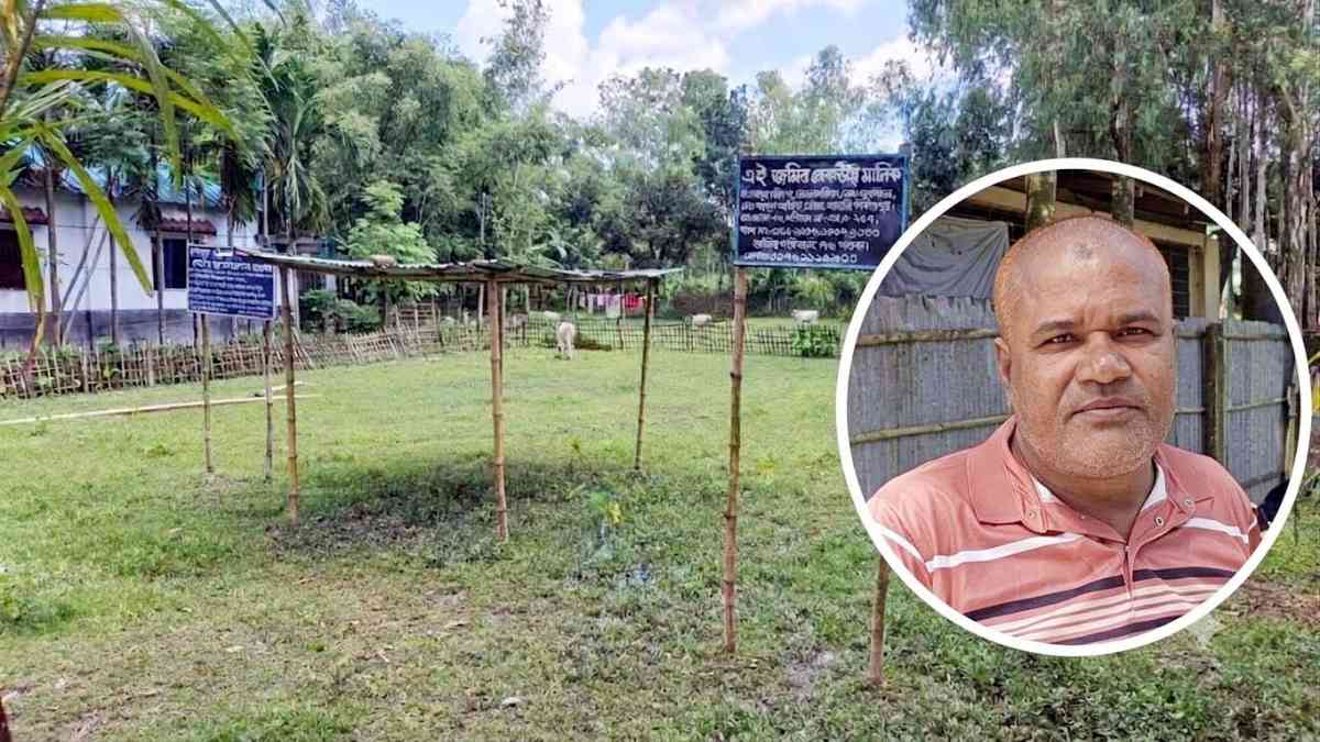 পঞ্চগড়ে অবসরপ্রাপ্ত সেনাসদস্যের জমি দখলের 	চেষ্টার অভিযোগ এনসিপি নেতার বিরম্নদ্ধে	