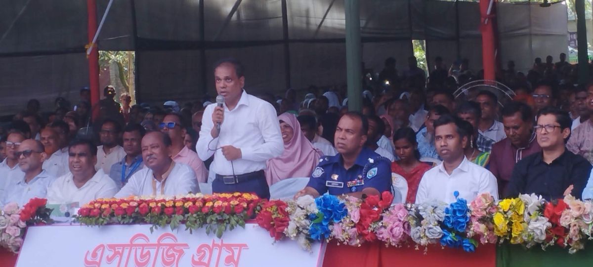 বোচাগঞ্জের নাফানগর এসডিজি গ্রাম উদ্বোধন