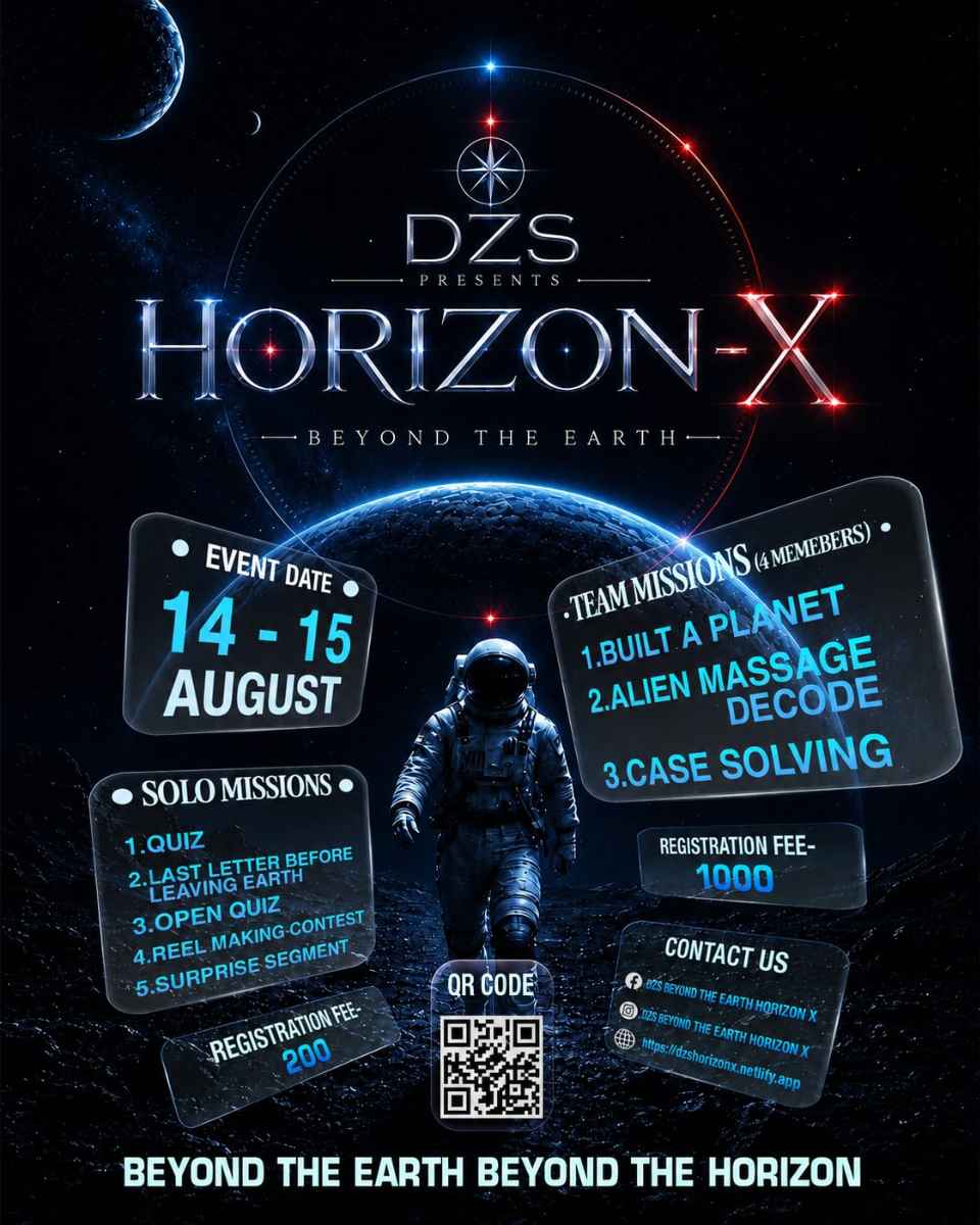 দিনাজপুরে বিজ্ঞান ও মহাকাশ ভাবনায় দুই দিনের ‘Horizon X’  পৃথিবীর গন্ডি পেরিয়ে মহাকাশ ভাবনায় দিনাজপুরের শিক্ষথীরা   