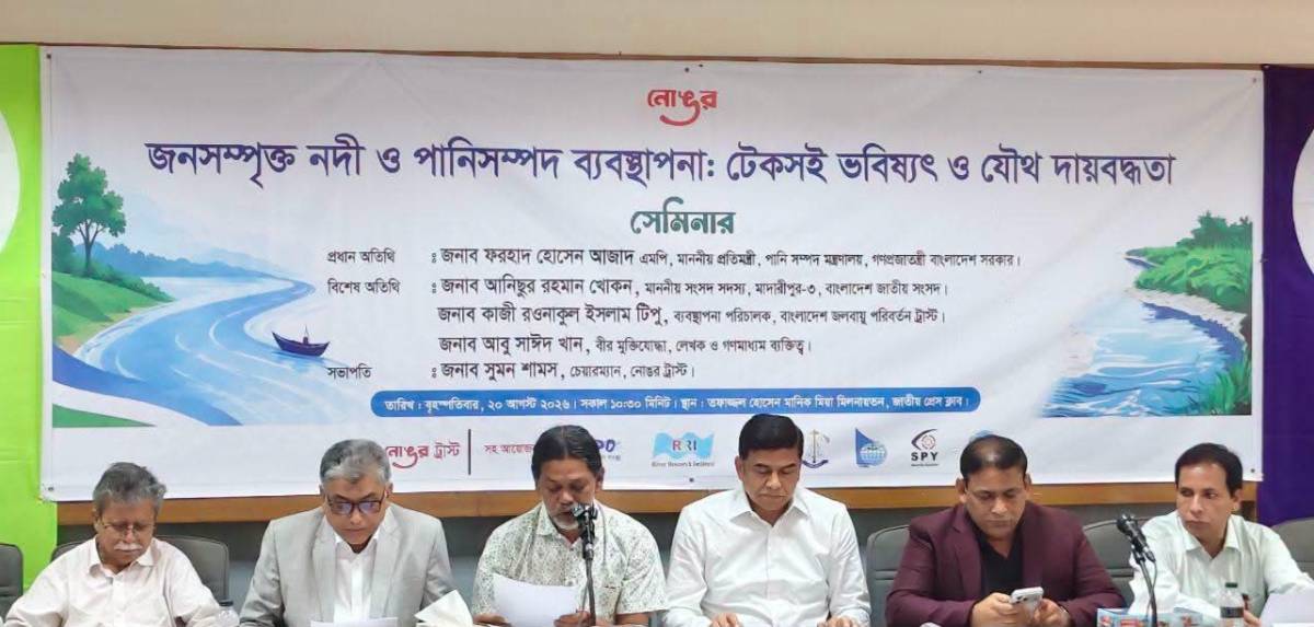 টেকসই ভবিষ্যৎ গড়তে প্রয়োজন ব্যাপক জনসম্পৃক্ততা, গবেষক-বিশেষজ্ঞদের মতামত এবং সর্বস্তরের যৌথ দায়বদ্ধতা-পানিসম্পদ প্রতিমন্ত্রী