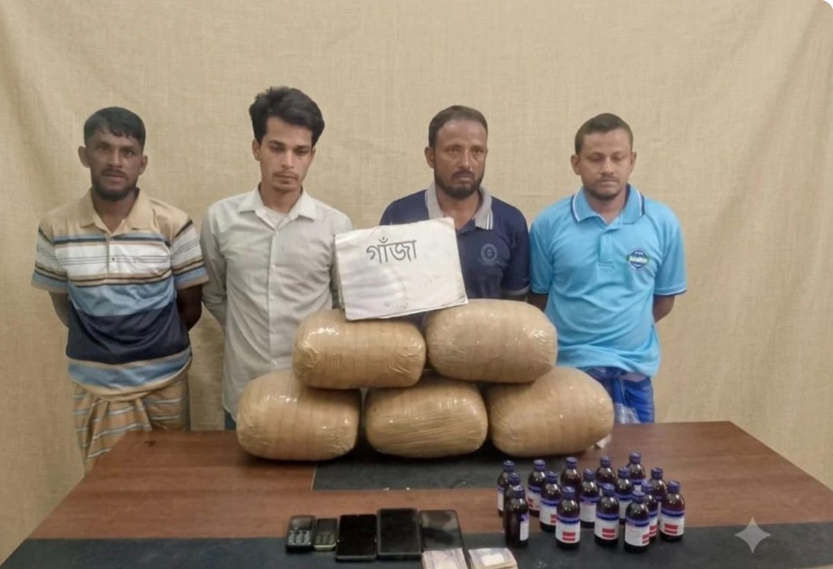 কুড়িগ্রামে মাদকসহ চার কারবারি গ্রেফতার