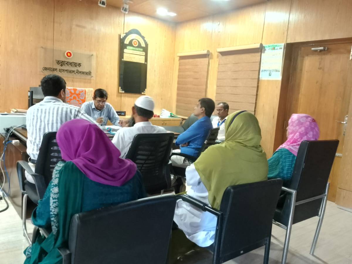 নীলফামারীতে সনাকের অধিপরামর্শ সভায় হাসপাতালের সেবার মান নিয়ে প্রশ্ন