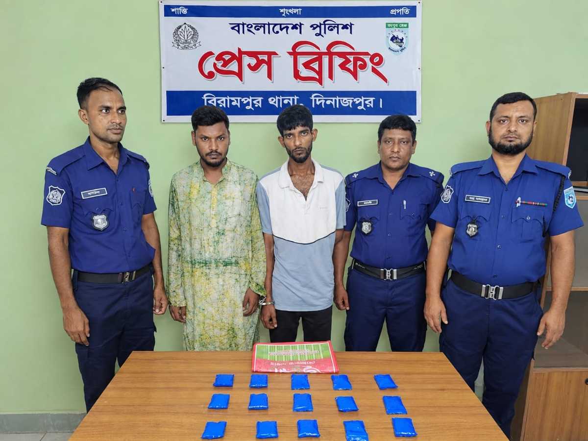বিরামপুরে ৩ হাজার ইয়াবাসহ দুইজন, নবাবগঞ্জে গাঁজার গাছসহ গ্রেফতার একজন