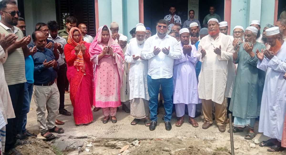 পাঁচবিবিতে মাদ্রাসার চারতলা একাডেমিক ভবনের ভিত্তিপ্রস্তর স্থাপন