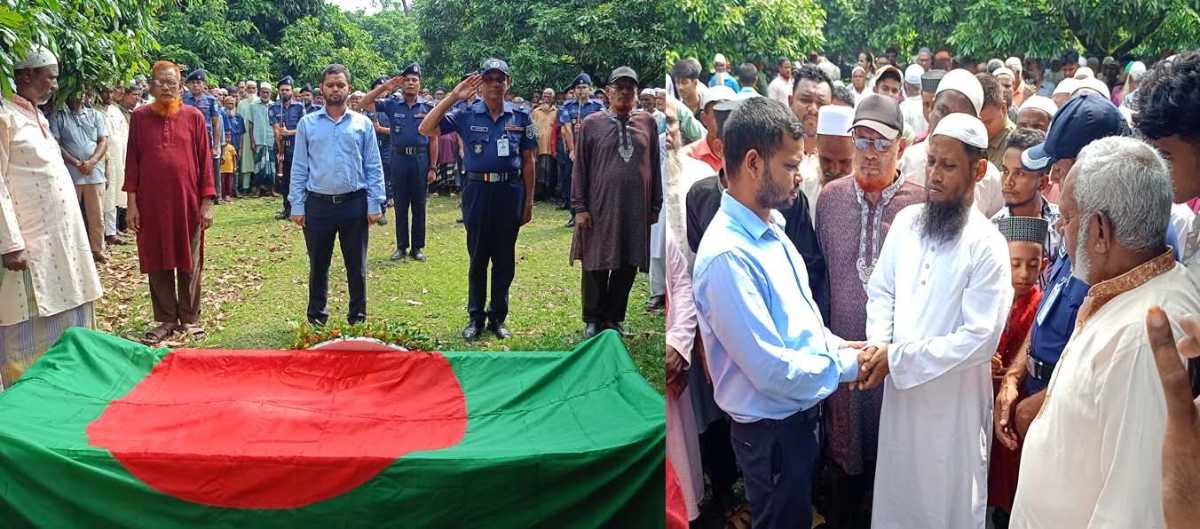 বিরলে বীর মুক্তিযোদ্ধা নূরুল ইসলামের রাষ্ট্রীয় মর্যাদায় দাফন সম্পন্ন