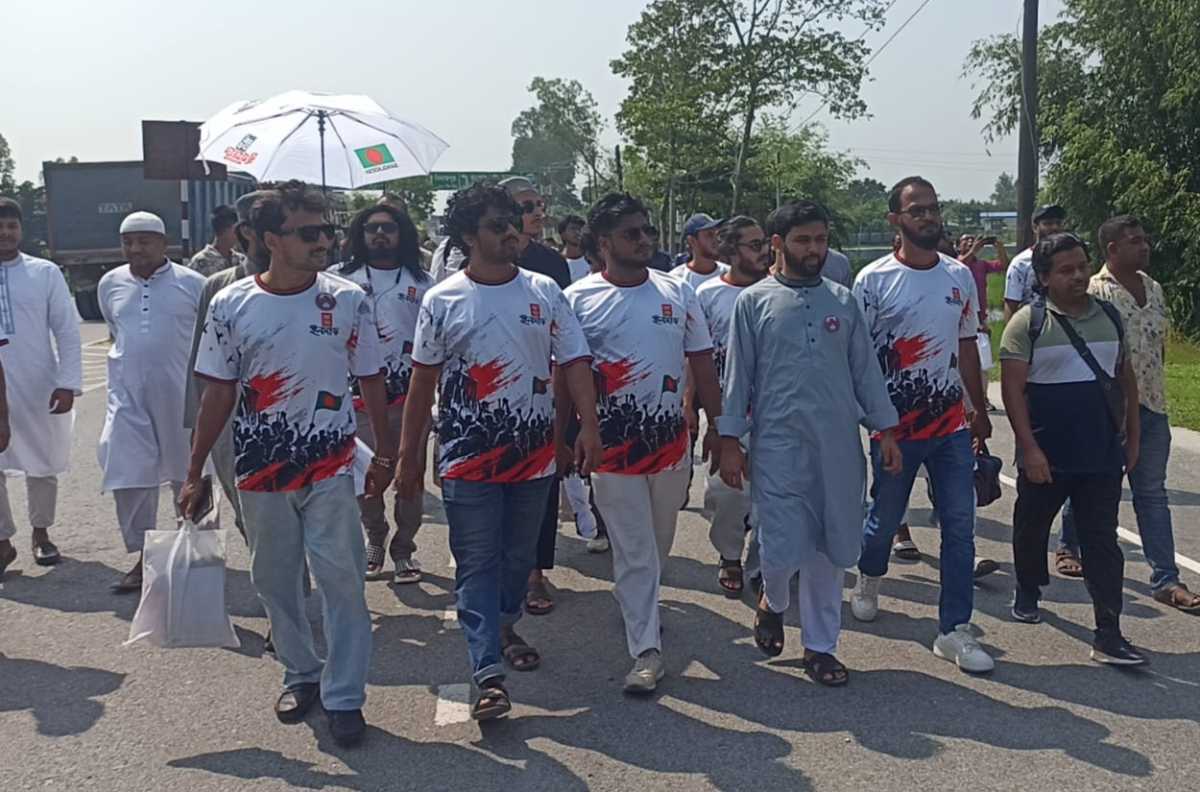 বাংলাবান্ধা থেকে ৩৬ দিনের ‘মার্চ ফর ইনসাফ’ শুরু