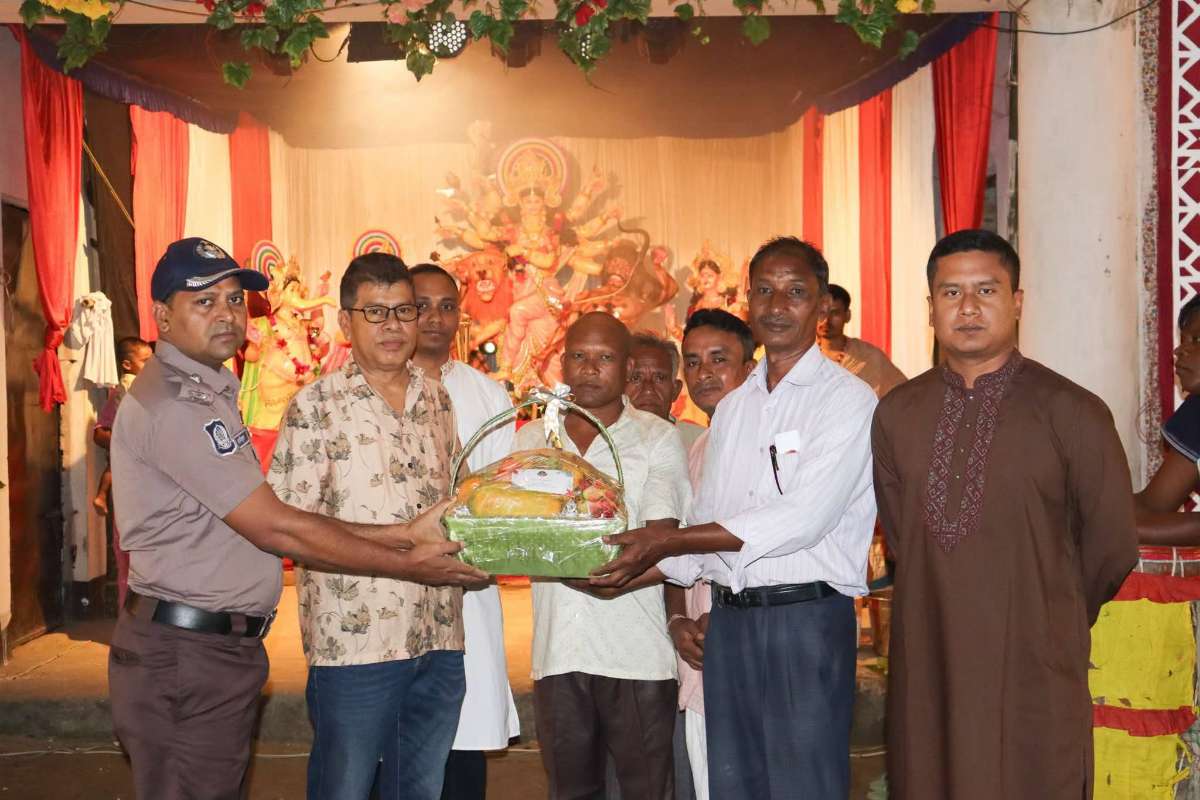 পূজামণ্ডপ পরিদর্শনে আরপিএমপি কমিশনার