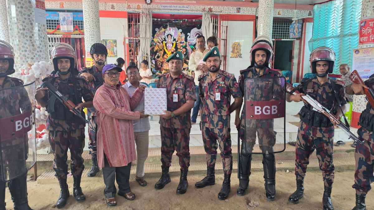 ফুলবাড়ী ব্যাটালিয়ন ১০ প্লাটুন বিজিবি সদস্য মোতায়েন