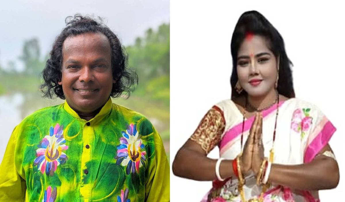 বিরলে কেন্দ্রীয় দুর্গা মন্দিরের উদ্যোগে বর্ণাঢ্য কবি গান